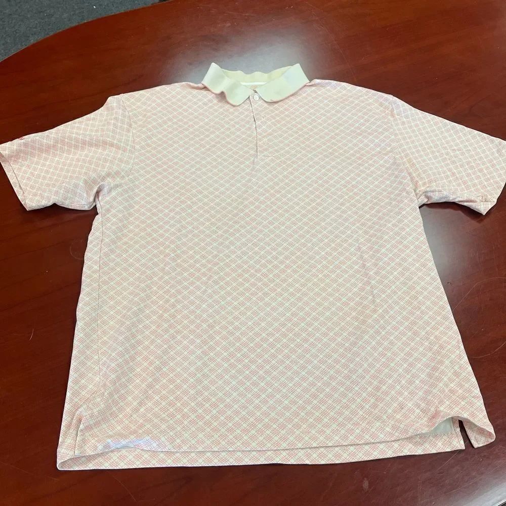 Ping Orange Print Polo Shirt sz XL EUC